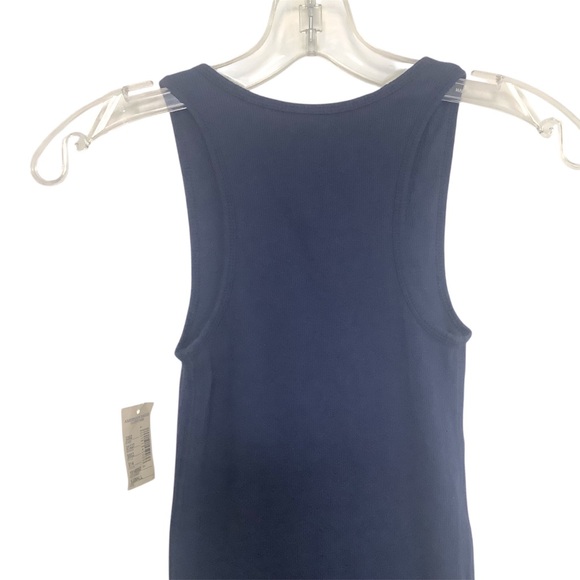 NWT American Eagle Womens Navy Ribbed Tank Top Size XS - Picture 4 of 8